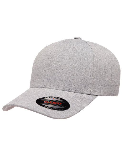 Flexfit Adult Unisex Heatherlight 6-panel Mid Profile Structured Cap